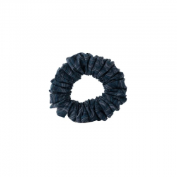 Beter Coletero Azul Oscuro Scrunchie Plisado Edición Limitada