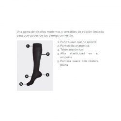Farmalastic Calcetín Azul-Negro-Gris Rombos Edición Limitada
