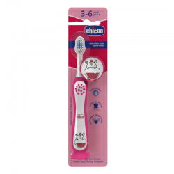 Chicco Cepillo De Dientes 3-6 Años Rojo y Azul