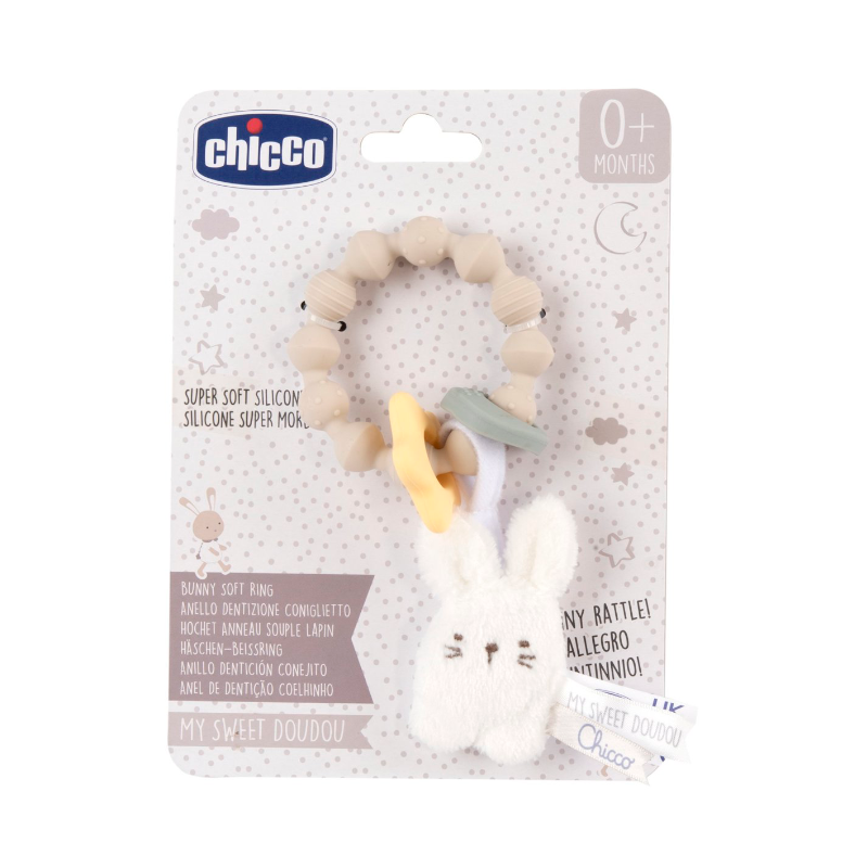 Chicco Anillo Sonajero Suave Conejito 0+ meses