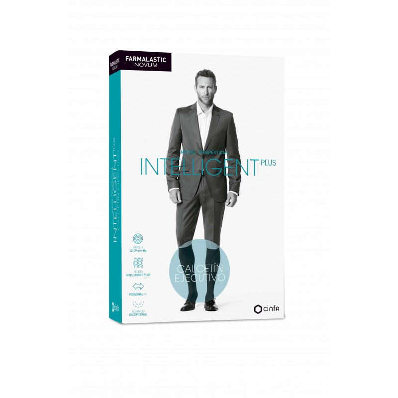 farmalastic novum intelligent plus hombre calcetin t1 negro